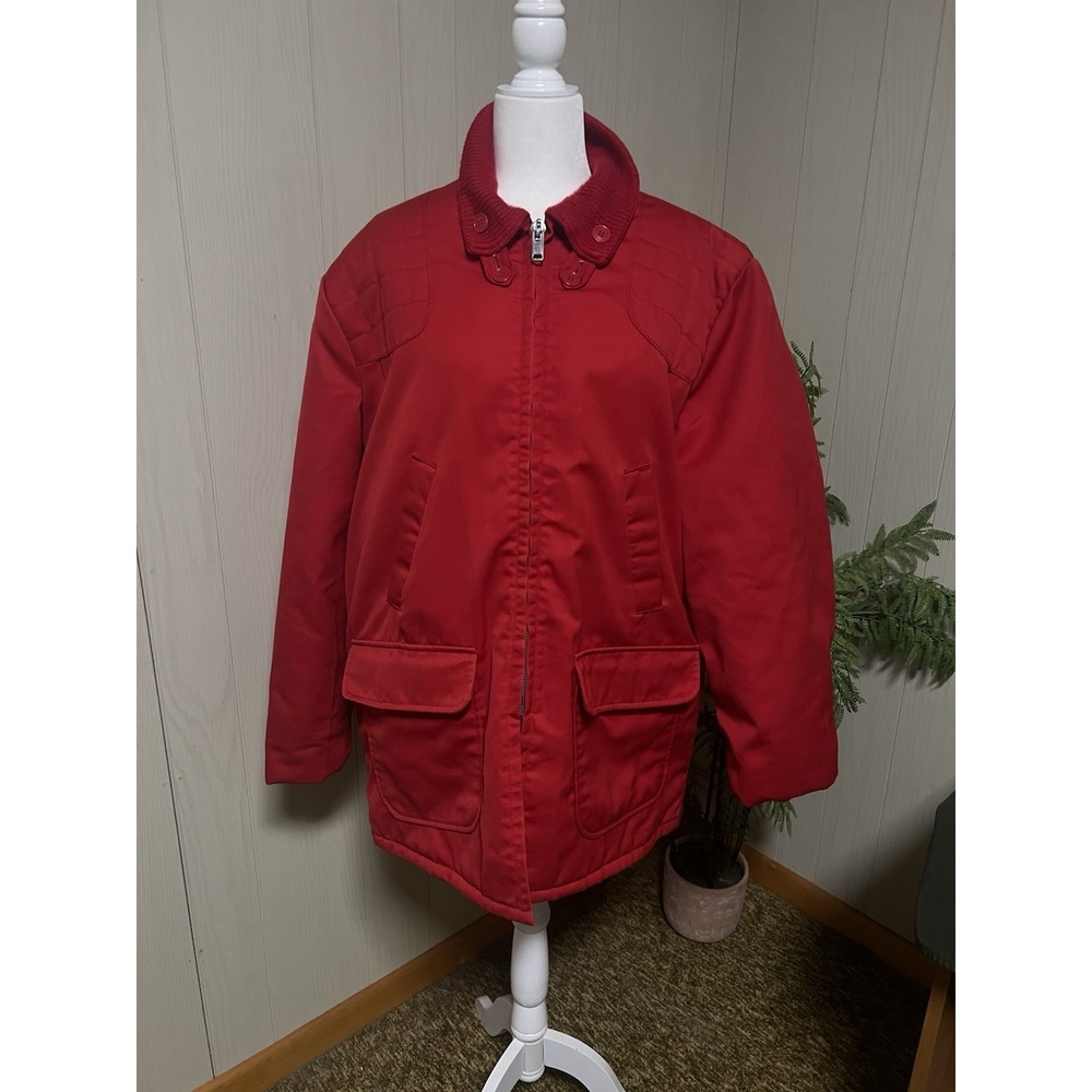 Vintage 1960s Ted Williams Sears Roebuck Red Hunting Jacket Insulated Size 46‎